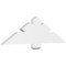 Ekena Millwork Kennewick Architectural Grade PVC Gable Bracket, 48"W x 14"H x 2"D x 6"F, 7/12 Pitch GBP048X14X0206KEN00 - alternate 1